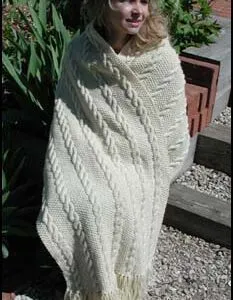 Cabled Shawl